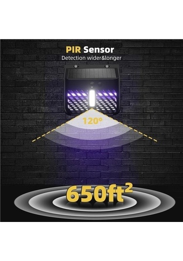 Trendooze Yüksek Sivrisinek Sensörü, Lamba, Katili Hareket Güneş Güç, Dayanıklı Xv