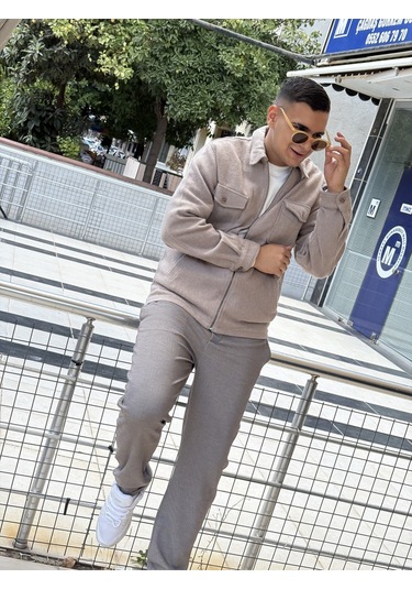 Tuba Toptaş Pike Jogger Pantolon Kahverengi