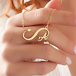 925 Ayar Gümüş İsimli Kadın Kolye 2 Sarı