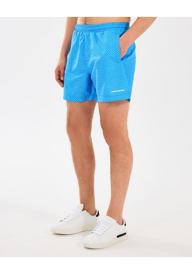 Skechers M 5 Inch Allover Print Swimshort Erkek Mavi Deniz Şortu S2510008-400 Mavi