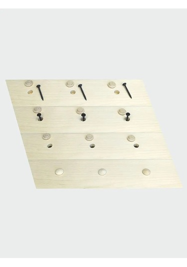 Zagluskin Ahşap Çam Saplama Delik Tıpası D35mm 102671874 Açık Bej