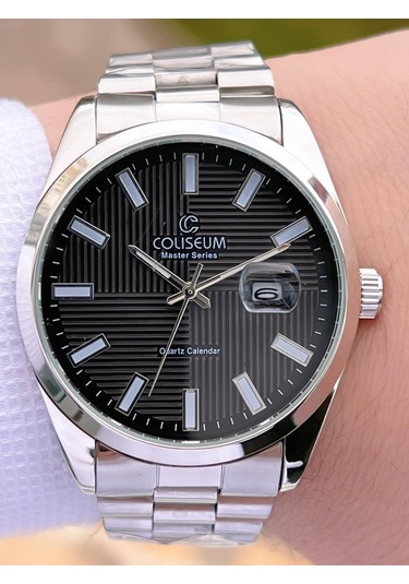 Coliseum Çelik Kordon Takvimli Kadran Kutulu Seri Erkek Kol Saati Ft.rl.8742.s2 Gri