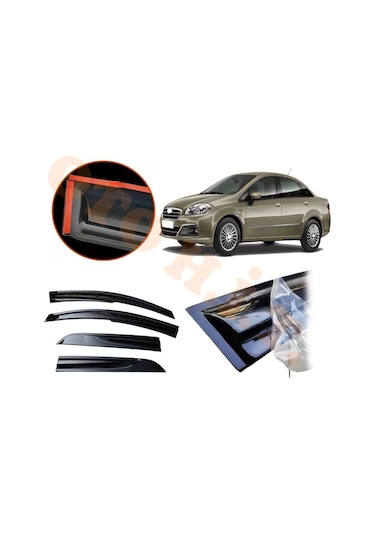 Fiat Linea Makyajlı Cam Rüzgarlığı Parlak Siyah Tam Uyumlu