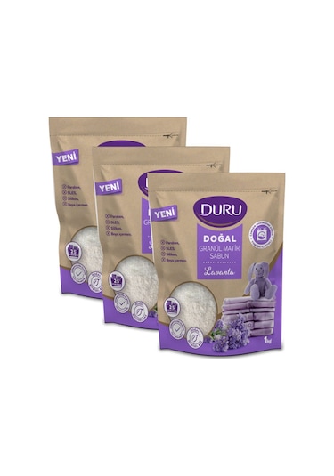 Duru Doğal Granül Matik Sabun Lavanta 25 Yıkama 3 x 1 KG