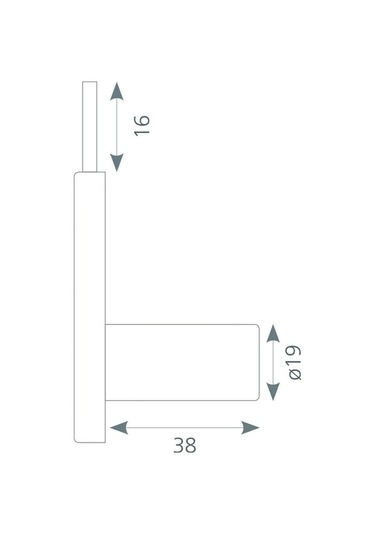 Canex Kare Çekmece Kilidi Çift Turlu Uzun 10 Adet