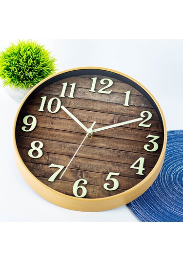 Yaratıcı Işıklı Duvar Saati, 30 Cm Diğer