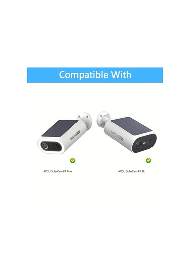 Xuweiwei Aosu Solarcam P1 Se Max Kamera Silikon Kılıfı Siyah Duvara Monte Edilebilir Dayanıklı Koruma