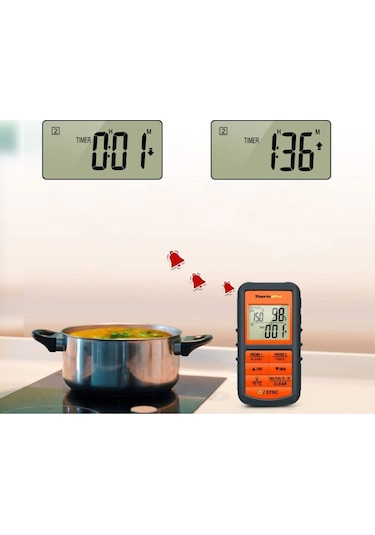 ThermoPro TP-08C Kablosuz Alarmlı Saplamalı Gıda Termometresi