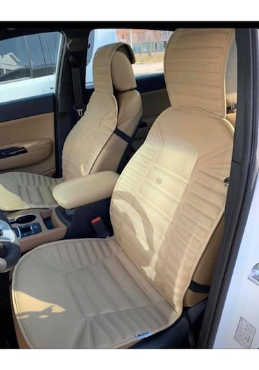 Fiat Marea Bej Koltuk Kılıf Koruyucu Minderi Ön 2'li Minder Ortopedik