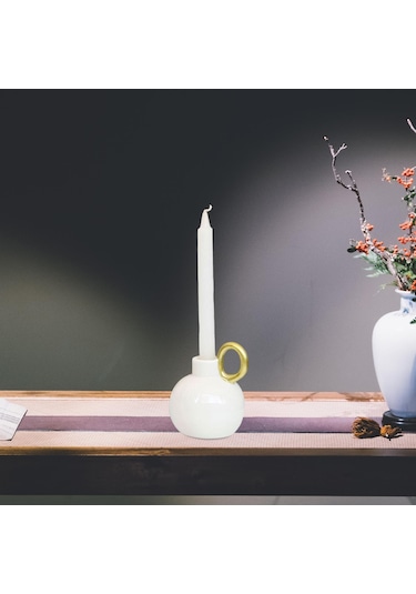 Suntek Konik Mumluklar Şamdanlar Şamdan Otel Seramik Şamdan