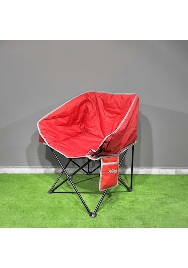 Argeus Balcony Comfort Katlanabilir Kamp Sandalyesi Kırmızı Çok Renkli