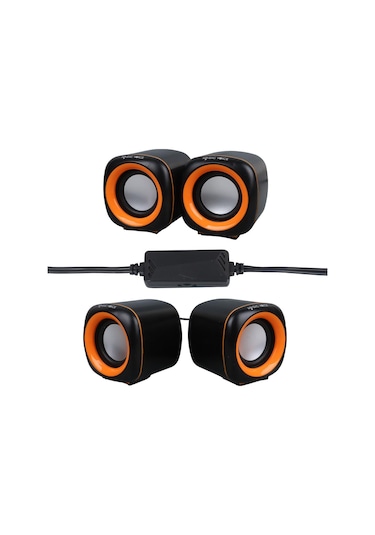 Magicvoice Mv-24837 2x3 Watt Aux Multimedia Mini Usb Speaker - Hoparlör