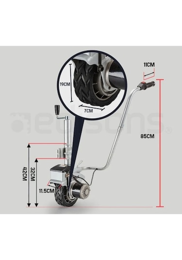 Sensation Jockey Wheel Mover 12v 2270 Kg