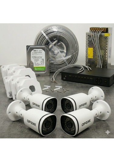 Opax 4 Lü Ahd Kamera Seti 2 Mp