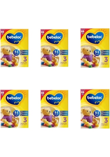 Bebelac 3 Bebek Devam Sütü 800 G 6 Adet