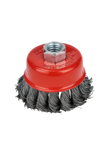Fixonic Eratool Era10052 125mm Burmalı Çanak Fırça Gri Telli
