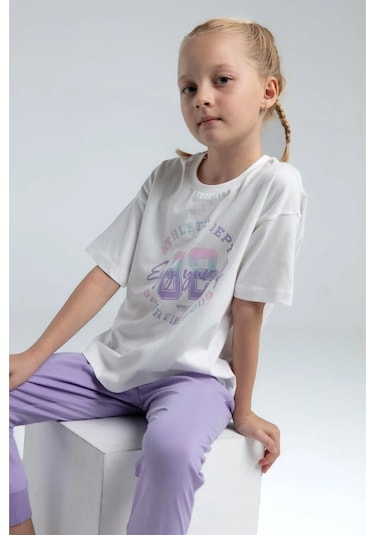 Rolypoly Roly Poly 2'li Pijama Takımı Rp3614 Beyaz-lila Beyaz -Lila