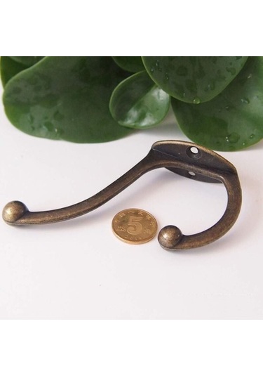 Hooks Country Style Bronz Cüzdan Şapka Havlu B Diğer