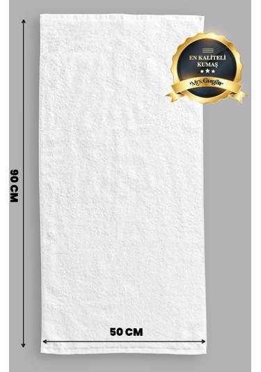 Mrs.gugar 50 X 90 El Ve Yüz Havlusu Beyaz