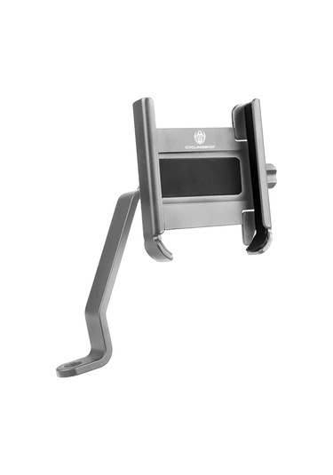 Cyclıngbox-yükseltilmiş Alüminyum Alaşım Bisiklet Cep Telefonu,ya18857tc-3 Gri