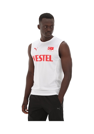 Puma Men Volleyball Jersey Erkek Forma Beyaz 706431-01 Beyaz