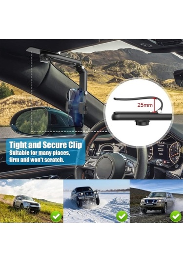 Ulzyvf Evrensel Araç Telefon Tutucu 360 Döner Ayarlanabilir Silikon Stand - Yeşil Yeşil