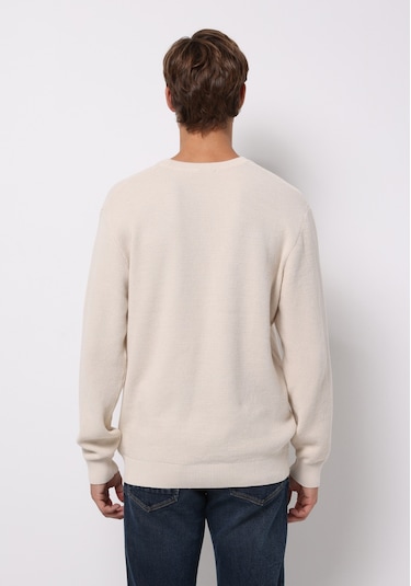 Colins Regular Fit Yuvarlak Yaka Jakarlı Erkek Ekru Kazak Cl1075647 Q1.v2 Ecr Ekru