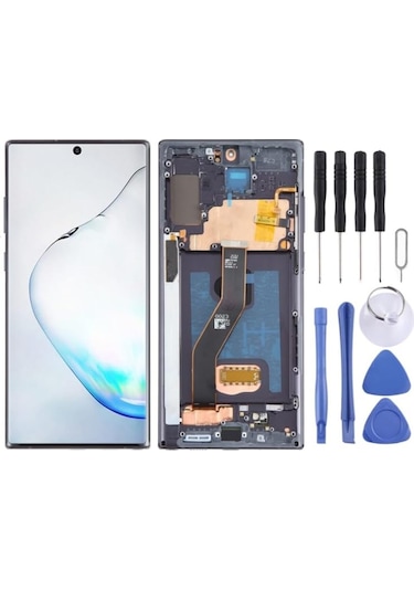 Samsung Uyumlu Galaxy Note 10 Plus Oled Lcd Ekran Dokunmatik Full Çıtalı Oled Siyah Sm-n975