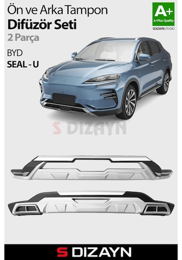 S-dizayn Byd Seal U Ön Ve Arka Tampon Koruma Difüzör Seti 2022 Üzeri A+ Kalite