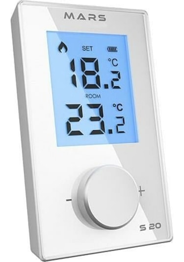 Mars S20 Beyaz Kablosuz Oda Termostadı