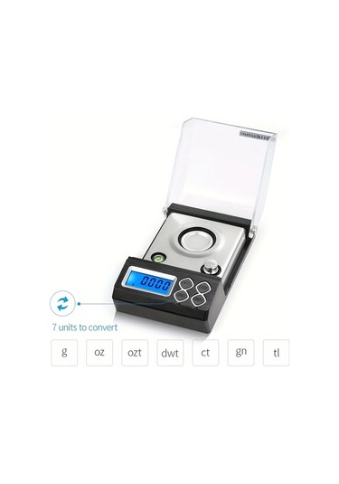 Xuweiwei 1pc 50g 0.001g Hassasiyetli Dijital Miligram Ölçeği Profesyonel Mini Elektronik Denge Tozu Altın Mücevher Mutfak Ölçeği -