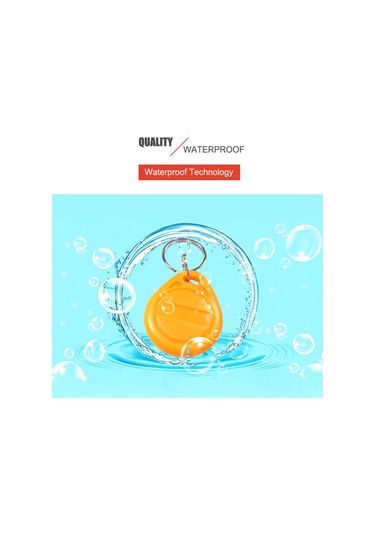 Sones 10 Adet 125khz Tk/em4100 Yakınlık Kimlik Kartı Çipli Anahtarlık Anahtarlık Turuncu