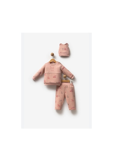Bubbles Birth Part Kız Bebek 2'li Takım Gül Kurusu