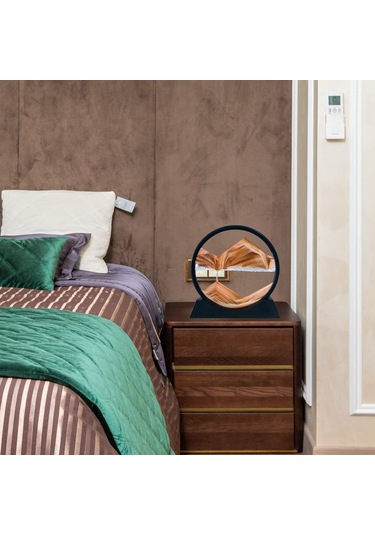 Qingmipy 3d Kum Sanatı Dekorasyonu: Akışkan Kumlu Rahatlatıcı Cam Tablo - Ofis & Ev İçin