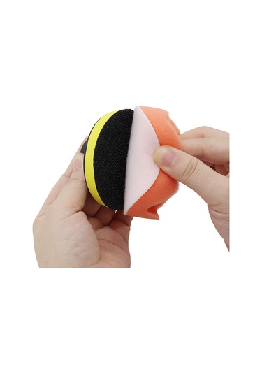 Springsun 7 Parça Araç Köpük Parlatma Pedi Seti - M10 Delikli, 25mm Kalınlık, Süper Parlatma İçin