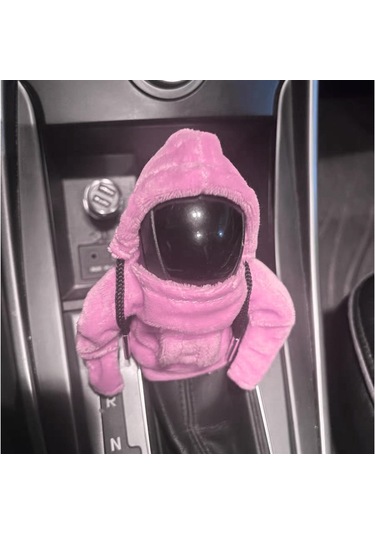 Suntek Kapşonlu Kapak Otomatik Vites Kolu Topuzu Kapağı Pembe