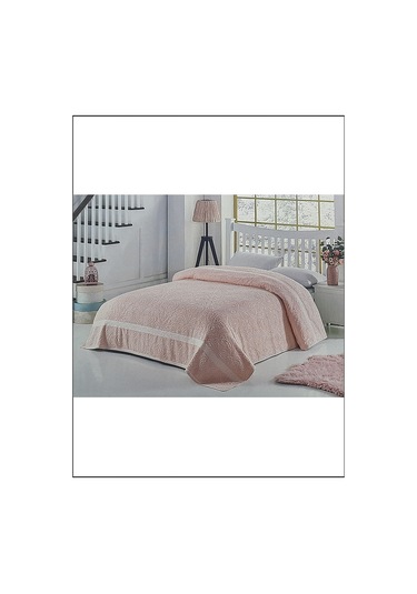 Fialka Havlu Yatak Örtüsü Pembe Çift Kişilik Pembe