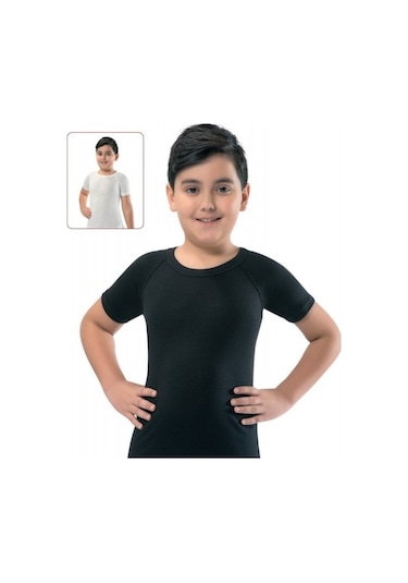 2'Li Paket Erdem 3421 Çocuk Termal Kısa Kol Fanila Unisex