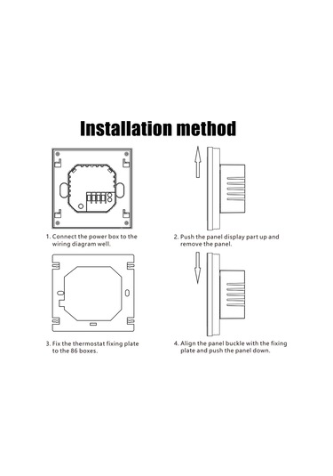 Hfambition Beyaz Su Isıtma Akıllı Termostat, 3a, Tam Dokunmatik Kontrol, Programlanabilir Sıcaklık Regülatörü