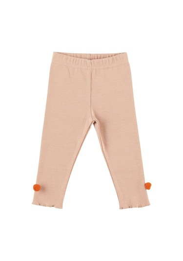 Panço Kız Çocukponponlu Tayt Siyah 2321gb12007-3458 001