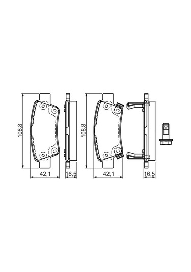 Honda Cr-V 2.2Ctdi 2007-2009 Bosch Arka Balata