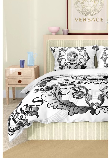 Marka Nevresim Takımı Çift Kişilik Pamuklu Saten Kumaş 6 Parça 3d Dijital Baskı Duvet Cover Set Model No:112 Renkli