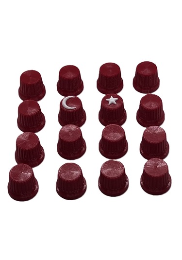 Mottopi Knob Seti, 16'lı Dj Midi Düğme Cap Türk Bayrağı