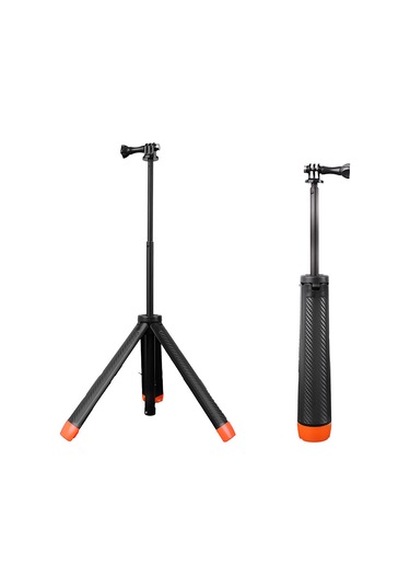 Kangvka Action Kamera İçin 4'lü Fonksiyonlu Su Geçirmez Tripod: Uzatılabilir, Yuvarlanabilir, Selfie Çubuğu - Gopro, Djı, Insta360 Uyumlu