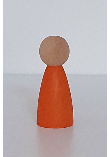 Waldorf Montessori Peg Bebek Mini İnsancık Boyalı 10'lu Set Do...