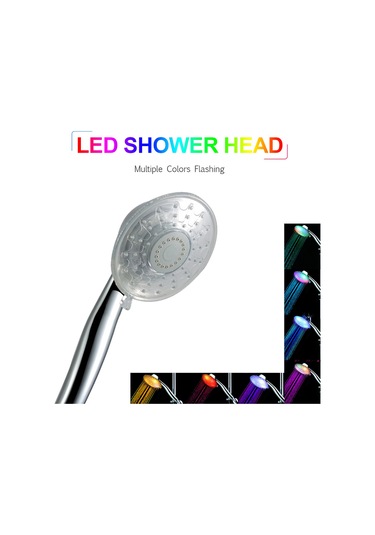 Shineyee Led Işıklı El Tipi Duş Başlığı - Renkli Işık Ve Sıcaklık Algılama Özelliğiyle Su Akışı İle Çalışır Diğer
