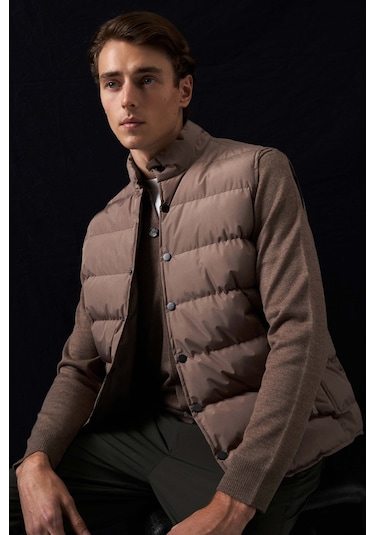 Twn Slim Fit Vizon Düz Yelek Mont 3ecy73521004m VIZON