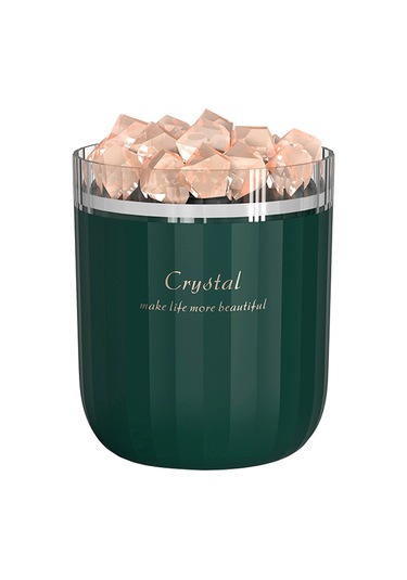 Vkemall Doğal Kristal Tuz Taşı Kapaklı Usb Lıtyum Pil Lüftü Nemlendirici, 7 Renkli Led Işık Ve Hava Temizleme Özelliği İle Ev Ofis Kullanıma Uygun