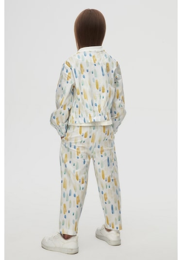 Nk Kids 38543 Kız Çocuk Ekru-mavi Sharp Ceket Ekru - Mavi
