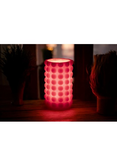 Fener Mum Bubble Long Bordo Kavun Kokulu Dekoratif Mum